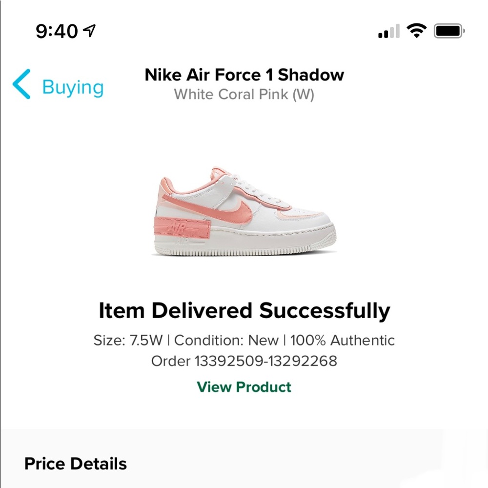 Air Force 1’s Shadow Coral Pink